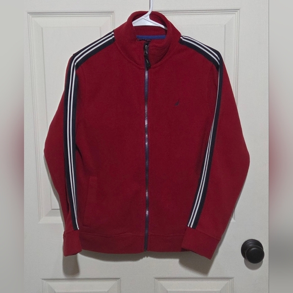 Red Nautica fleece sweater - Youth L - Picture 1 of 3